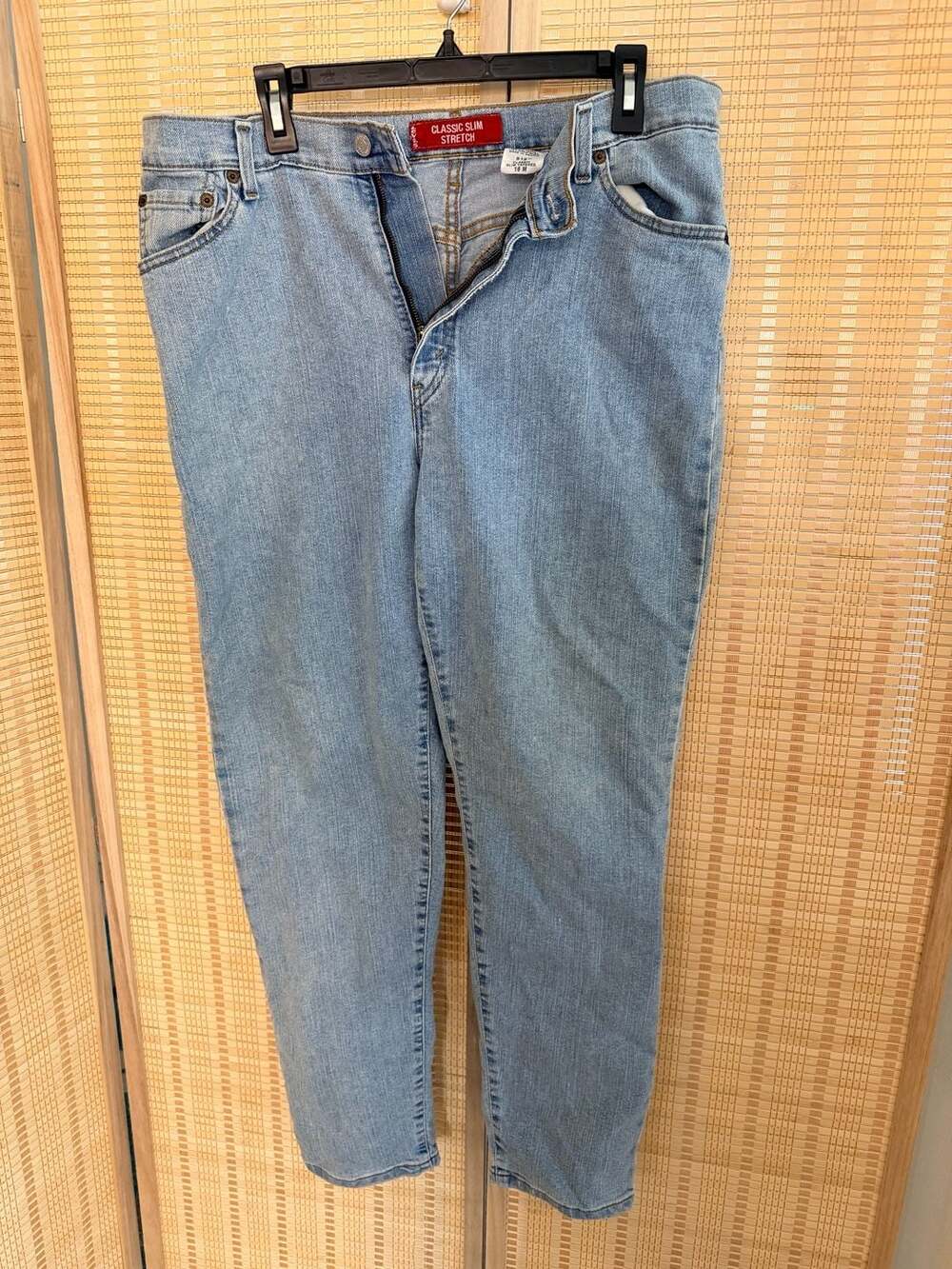 Levi's 512 Classic Slim Tapered Stretch Jeans Light Wash Size 16M